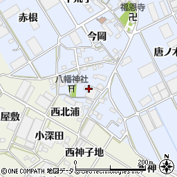愛知県豊川市二葉町中西浦周辺の地図