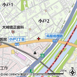 川西合同事務所周辺の地図