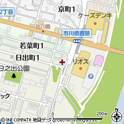 兵庫県姫路市日出町1丁目1周辺の地図