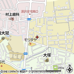 大阪府高槻市深沢本町12周辺の地図