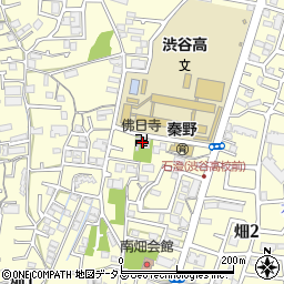 佛日寺周辺の地図