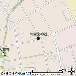 阿曽宮神社周辺の地図