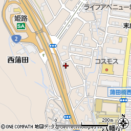 兵庫県姫路市広畑区西蒲田1833周辺の地図