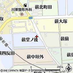 京都府京田辺市薪堂ノ後37-1周辺の地図