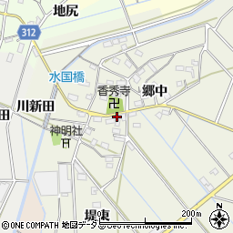 愛知県西尾市八ケ尻町郷中66周辺の地図
