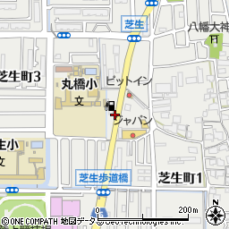 大阪府高槻市芝生町3丁目2周辺の地図