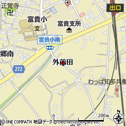 愛知県知多郡武豊町冨貴外前田周辺の地図