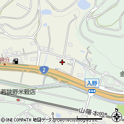兵庫県相生市若狭野町上松958周辺の地図