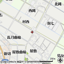 愛知県西尾市一色町開正村西16周辺の地図