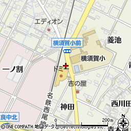 愛知県西尾市吉良町上横須賀菱池12周辺の地図