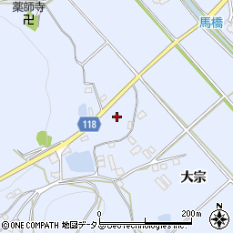 兵庫県加古川市志方町東中268周辺の地図