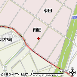 愛知県豊橋市賀茂町内籠周辺の地図