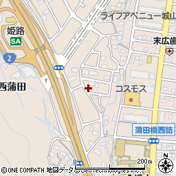兵庫県姫路市広畑区西蒲田1786周辺の地図