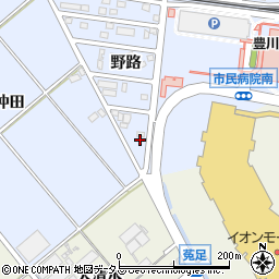 有限会社豊川清掃舎周辺の地図
