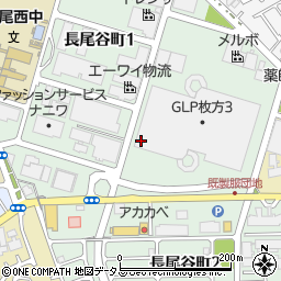 〒573-0164 大阪府枚方市長尾谷町の地図