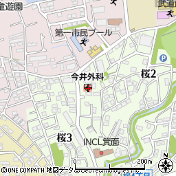大阪府箕面市桜2丁目7-47周辺の地図