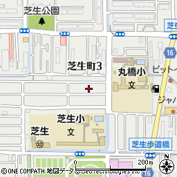 大阪府高槻市芝生町3丁目32周辺の地図