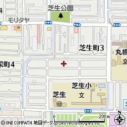 大阪府高槻市芝生町3丁目37周辺の地図