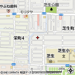 大阪府高槻市芝生町3丁目38周辺の地図