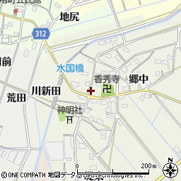 愛知県西尾市八ケ尻町郷中68周辺の地図