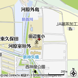京都府京田辺市東西ノ口周辺の地図