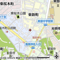 宗教法人金光教　豊川教会周辺の地図