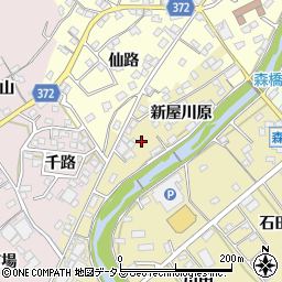 愛知県豊川市為当町（新屋河原）周辺の地図
