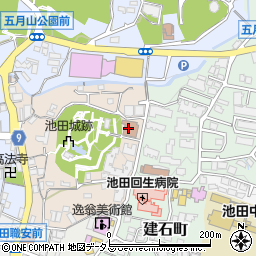 池田市教育センター周辺の地図