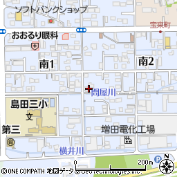 静岡県島田市南周辺の地図