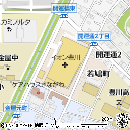 オレンジボウルイオン豊川店周辺の地図
