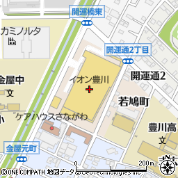 大垣共立銀行イオン豊川店 ＡＴＭ周辺の地図