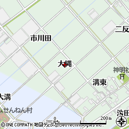 愛知県西尾市横手町大縄周辺の地図