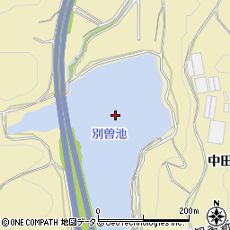 別曽池周辺の地図