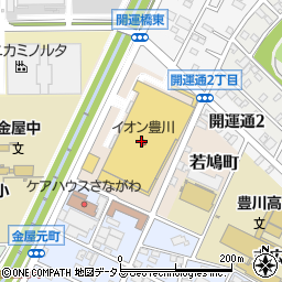 イオン豊川店周辺の地図