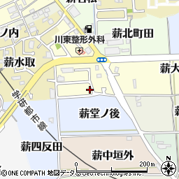京都府京田辺市薪茶屋前13周辺の地図