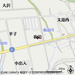 愛知県西尾市吉良町津平板迫周辺の地図