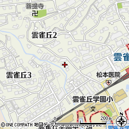 都市再生機構西日本支社雲雀ヶ丘宿舎周辺の地図