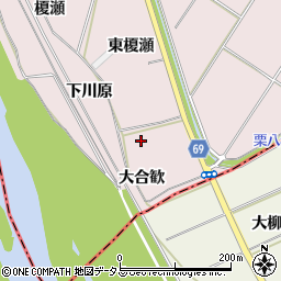 愛知県豊橋市賀茂町大合歓周辺の地図