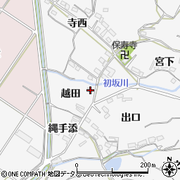愛知県豊橋市石巻小野田町越田周辺の地図