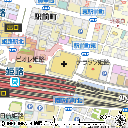 ローソンホテルモントレ姫路店周辺の地図