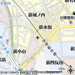 京都府京田辺市薪水取9-3周辺の地図