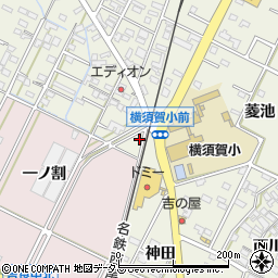 愛知県西尾市吉良町上横須賀五反田44周辺の地図