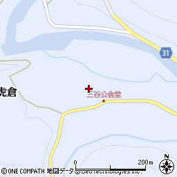 岡山県岡山市北区御津虎倉166周辺の地図