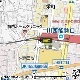 阪急百貨店西側パーキングチケット周辺の地図