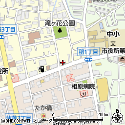 市職員会館周辺の地図