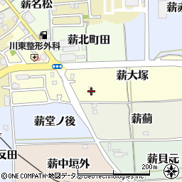 京都府京田辺市薪大塚13-4周辺の地図