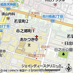 兵庫県姫路市市之郷町1丁目25周辺の地図