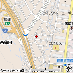 兵庫県姫路市広畑区西蒲田1769周辺の地図