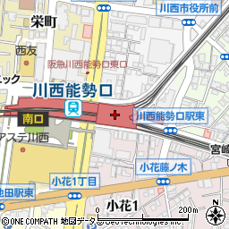 手芸の丸十川西店周辺の地図