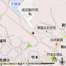 愛知県豊川市御津町広石（永井田）周辺の地図